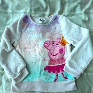 Peppa pig size 4 soft sweatshirt